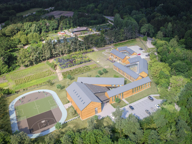 INREAL grupė pradėjo mokyklos pastato plėtrą Pavilnyje