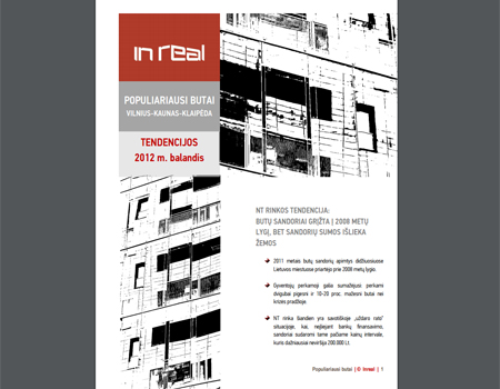 Populiariausi butai (Iš ciklo "Inreal NT rinkos tendencijos"). 2012 m. balandis